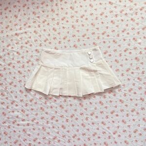 White Micro Mini Skirt